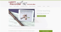 Desktop Screenshot of learnrecorder.com