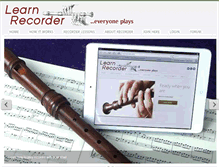 Tablet Screenshot of learnrecorder.com